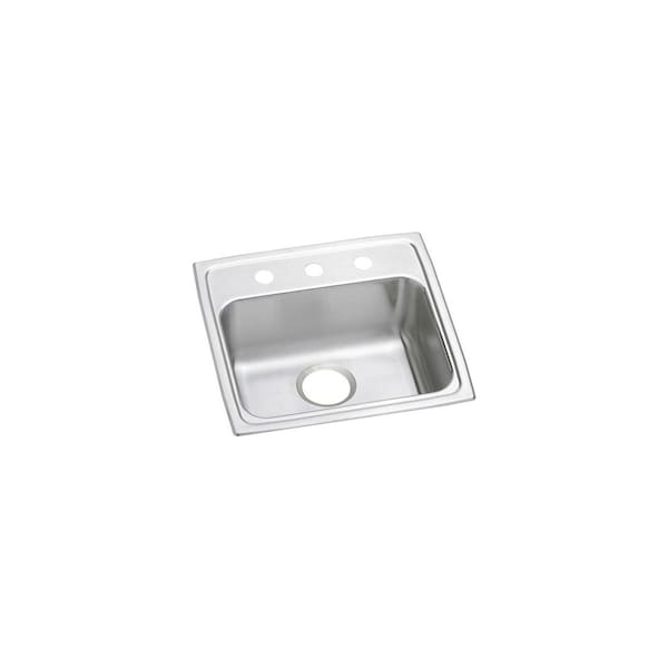 Elkay 16 in x 11.5 in, 1, Drop-in, Stainless Steel LRAD191860OS4 - main